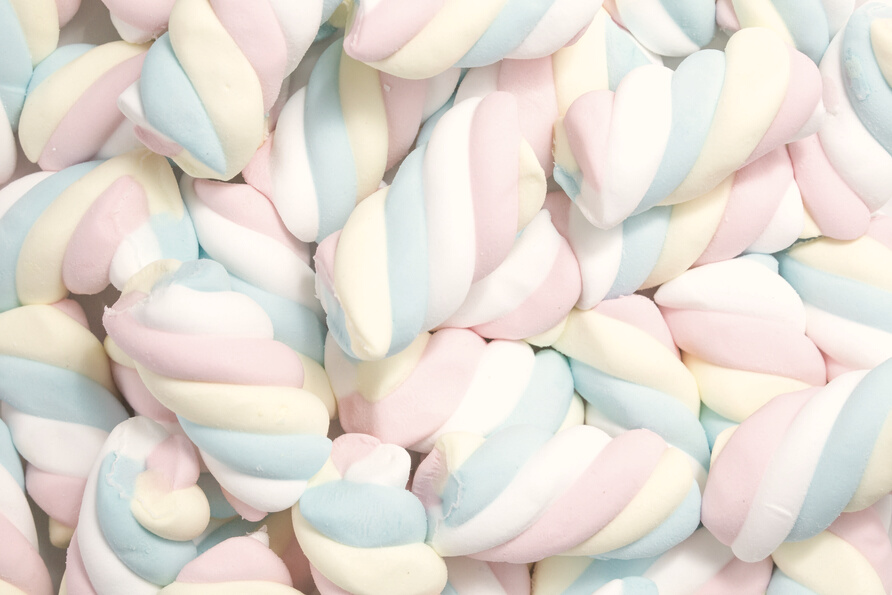 Pastel Colored Marshmallows